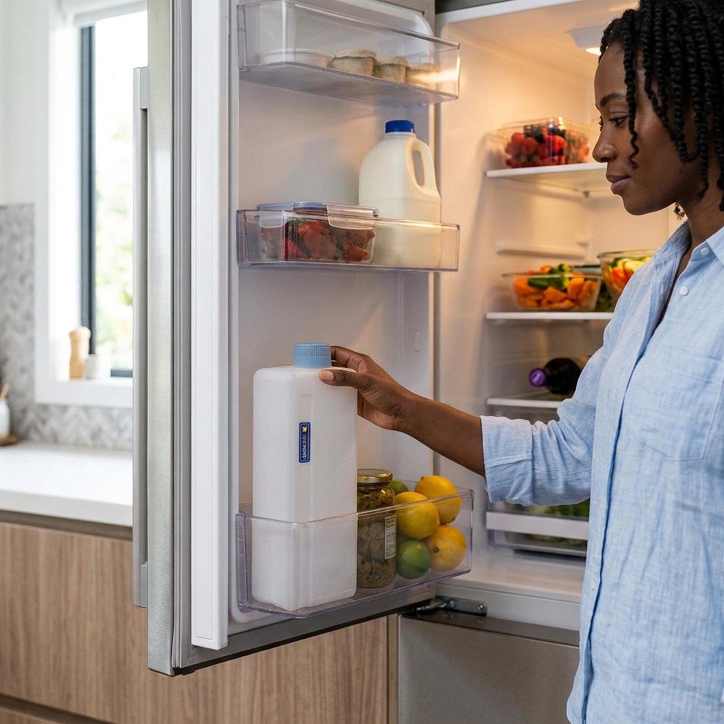 1L Easy Store Fridge Bottle