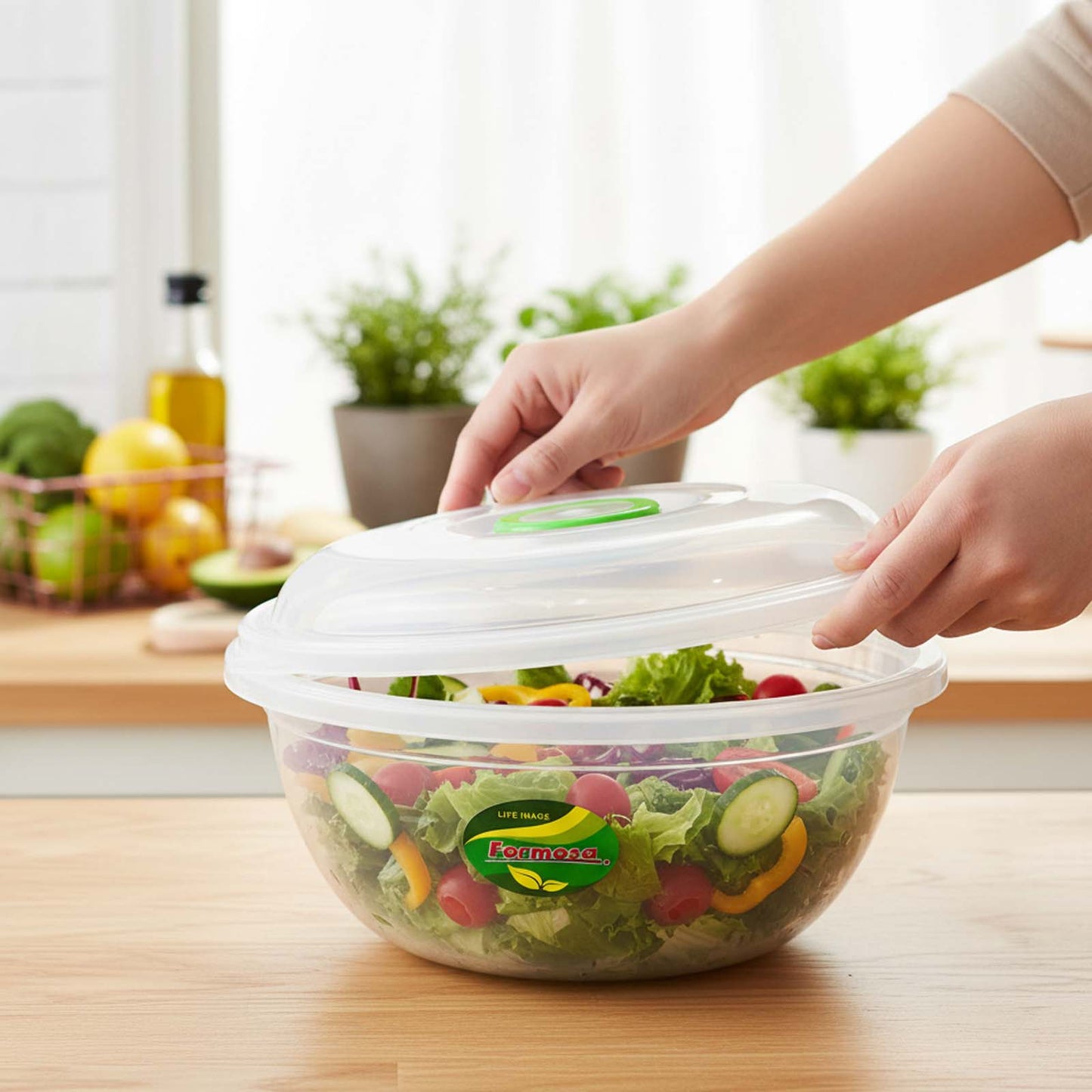 Clear Jenni Dough Bowl and Lid (S)