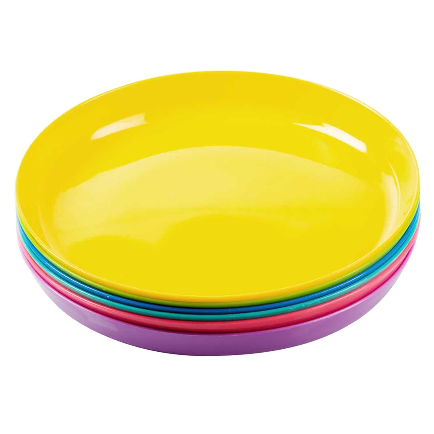 Kids` Rainbow Plates 6`s