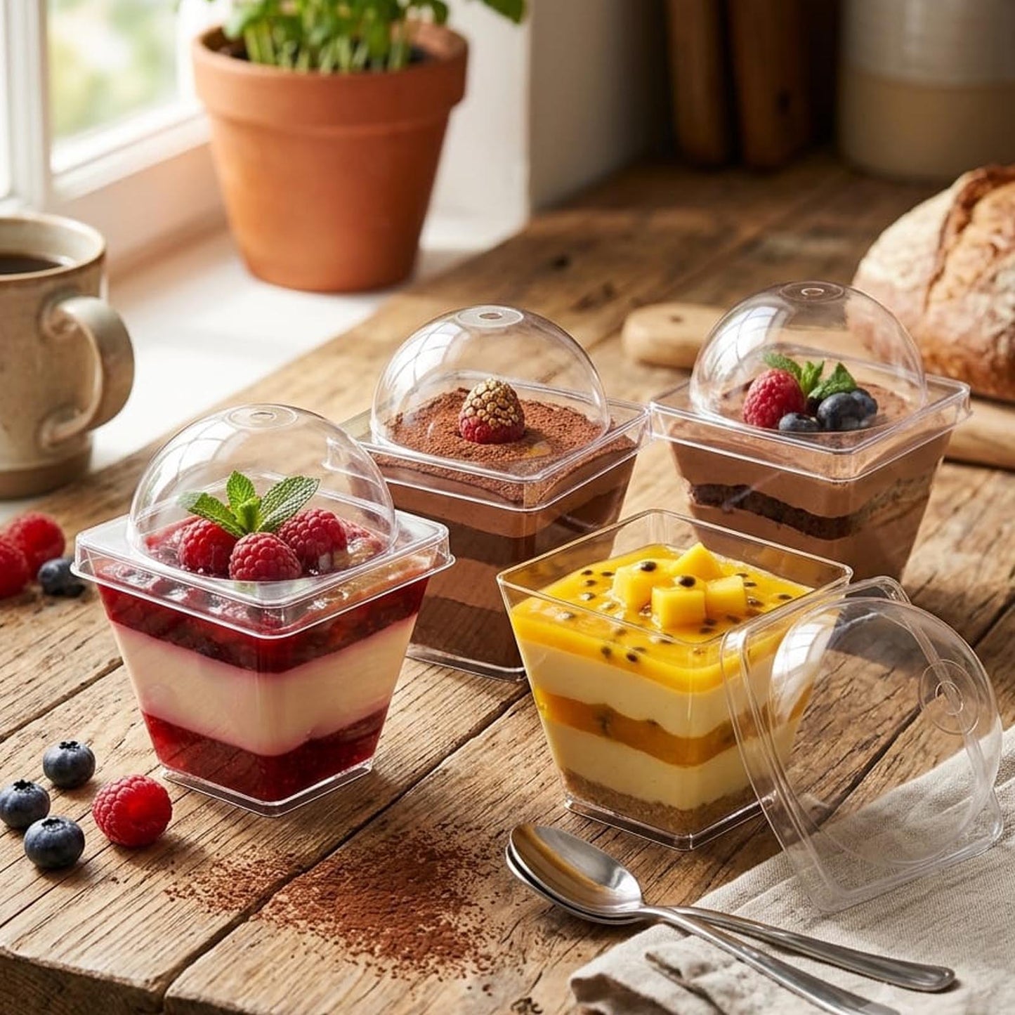 Dessert Cup and Lid - 10`s