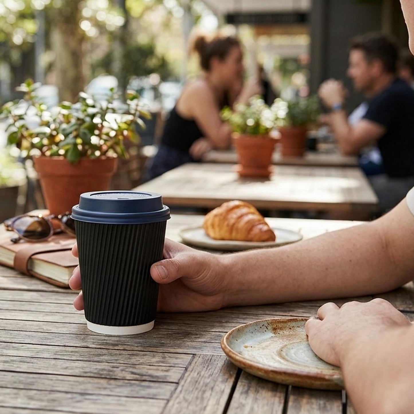 250ml Ripple Cup and Lid - 10`s