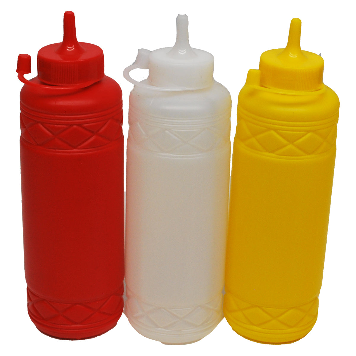 VP 3 x Squeeze Bottles & Caps