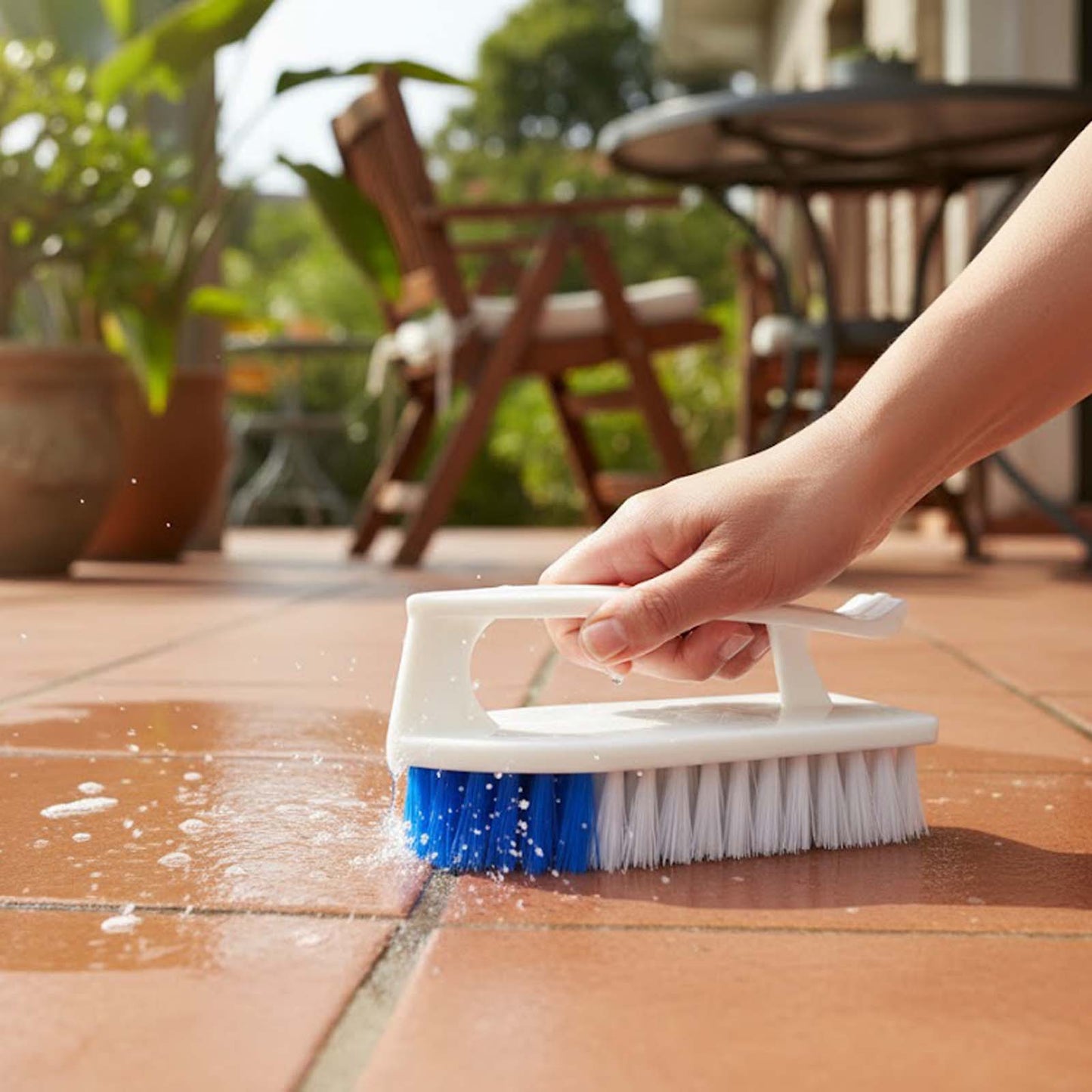 Scrubbing Brush with Handle