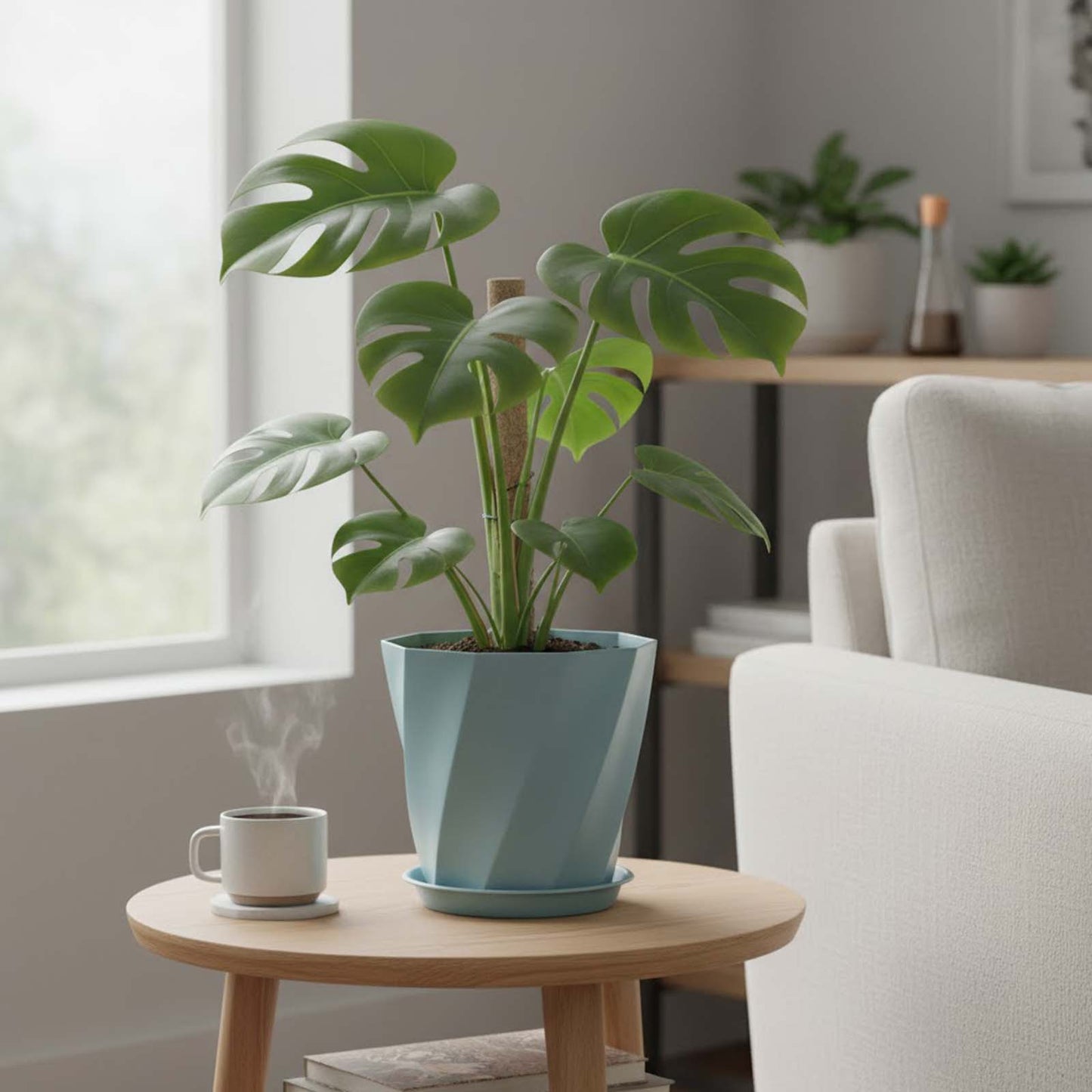 20x20cm Nordic Plant Pot and Tray