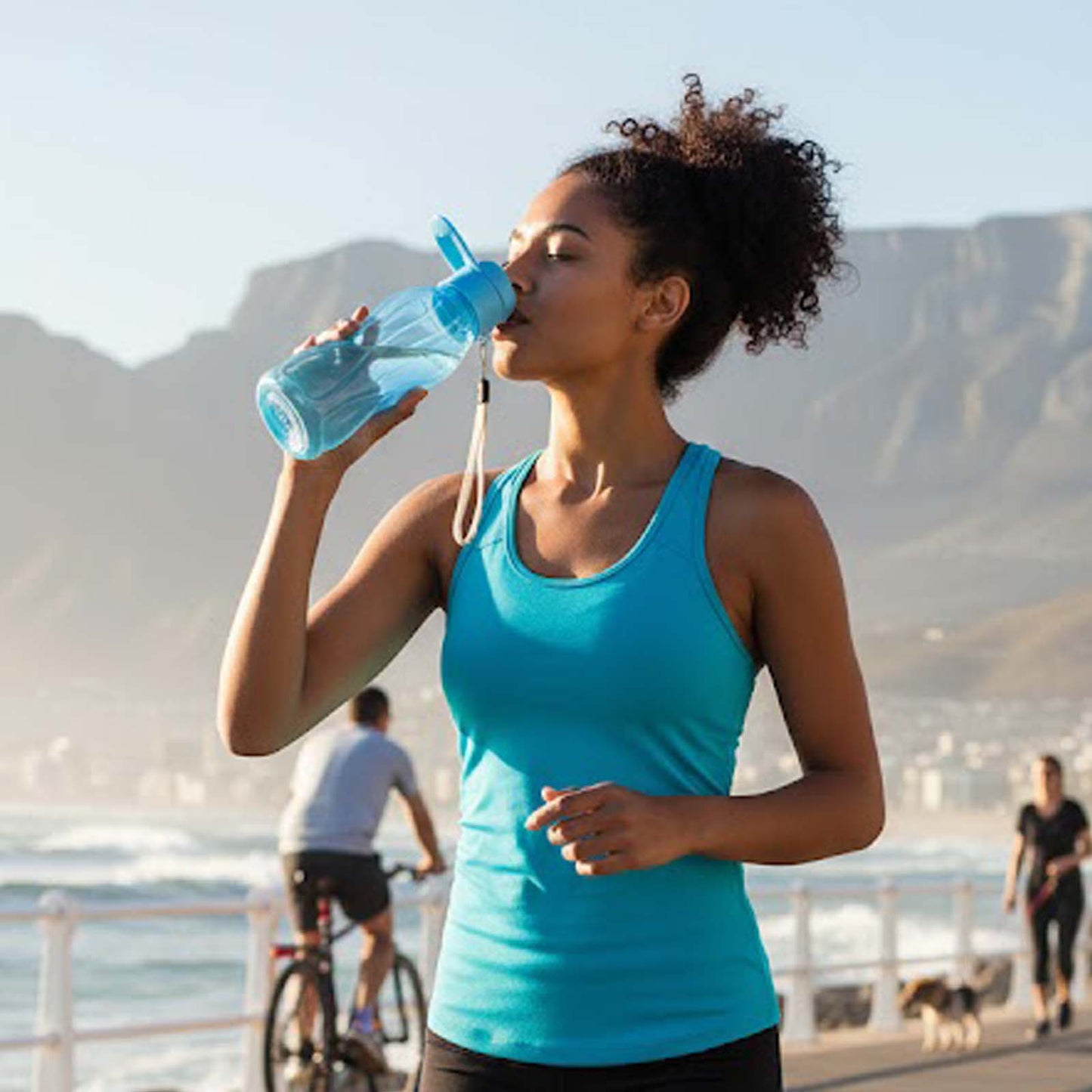 500ml Sports Water Bottle with Strap
