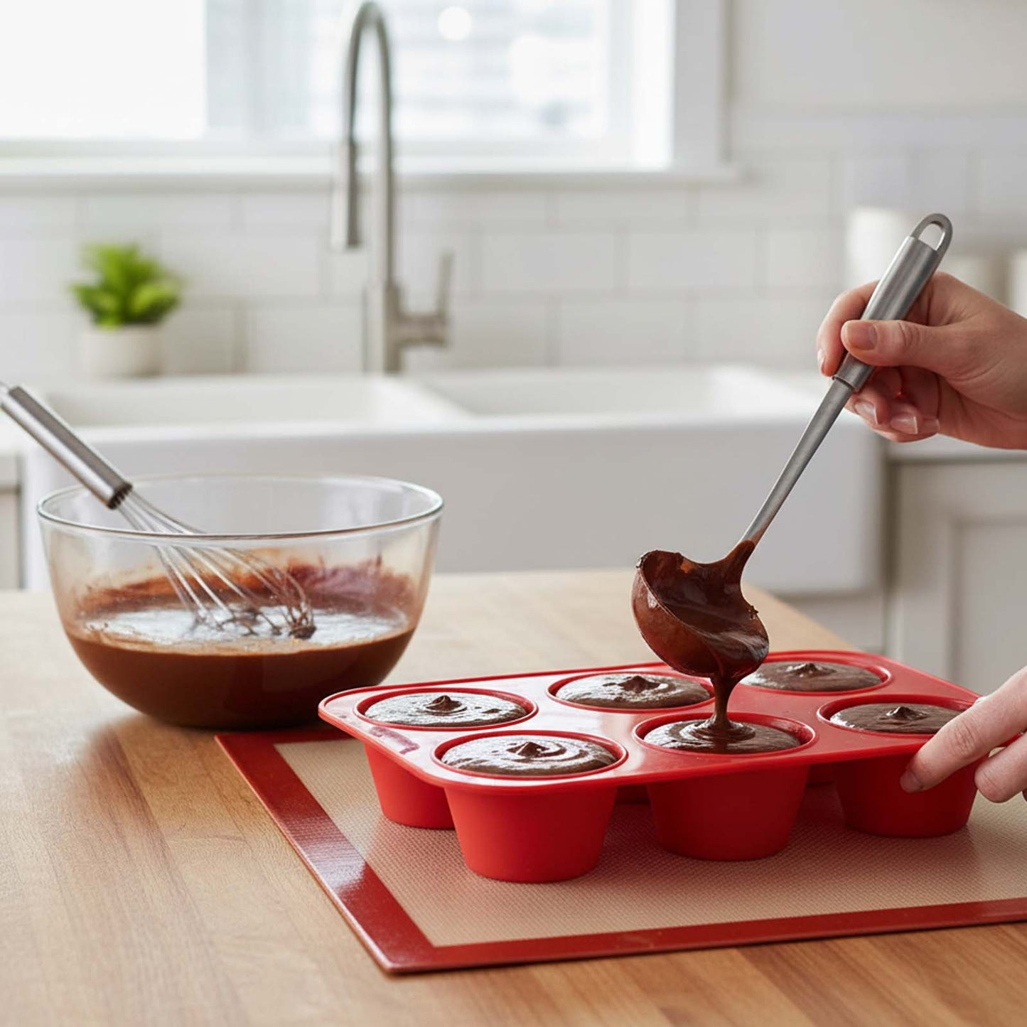 6 Cup Silicone Muffin Pan