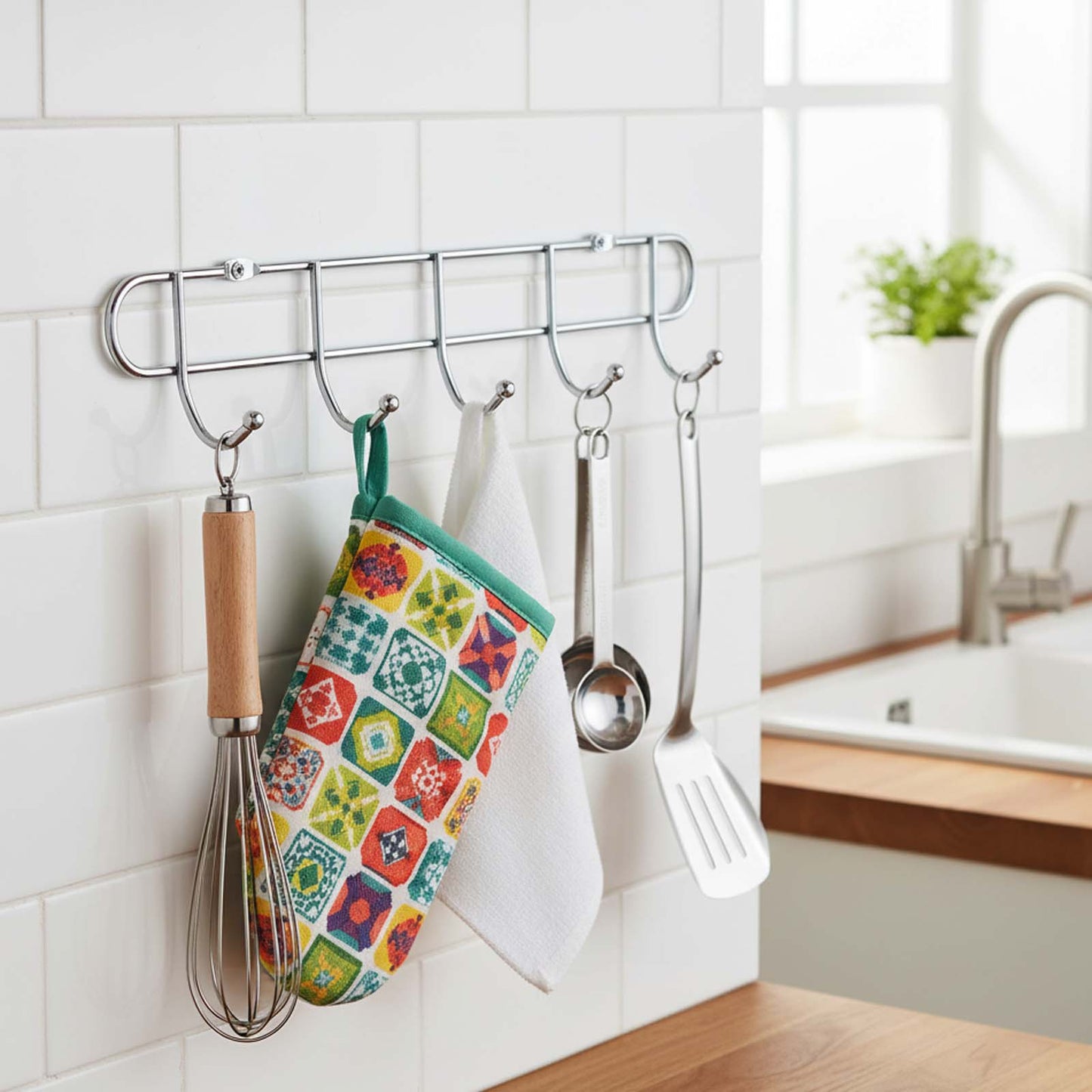 Chrome Plated Kitchen Hook Set