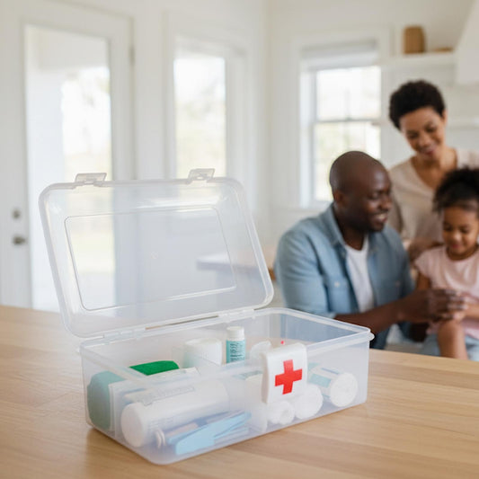 Clear First Aid Box Small - 27x15x13cm