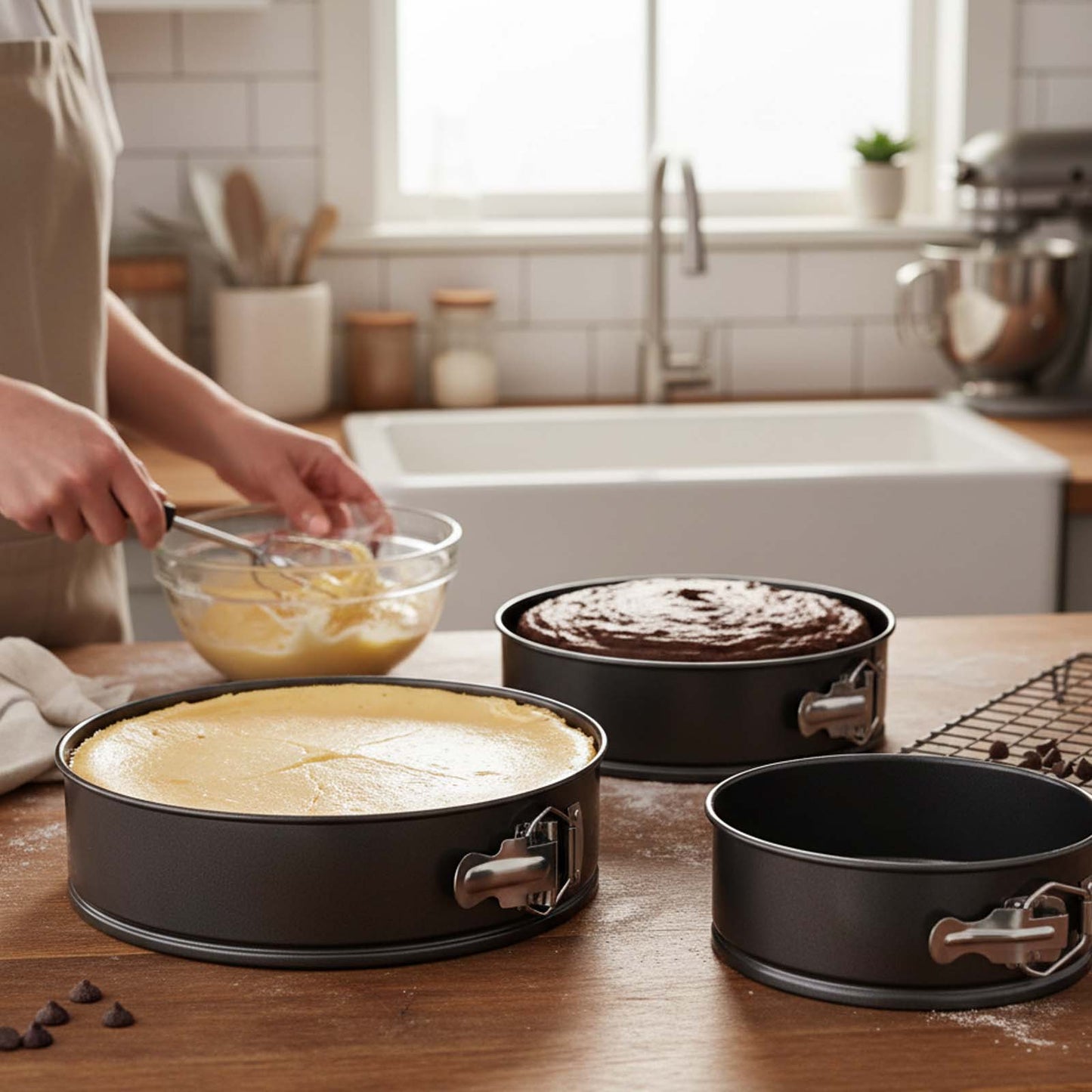 3pc Non Stick Springform Baking Set