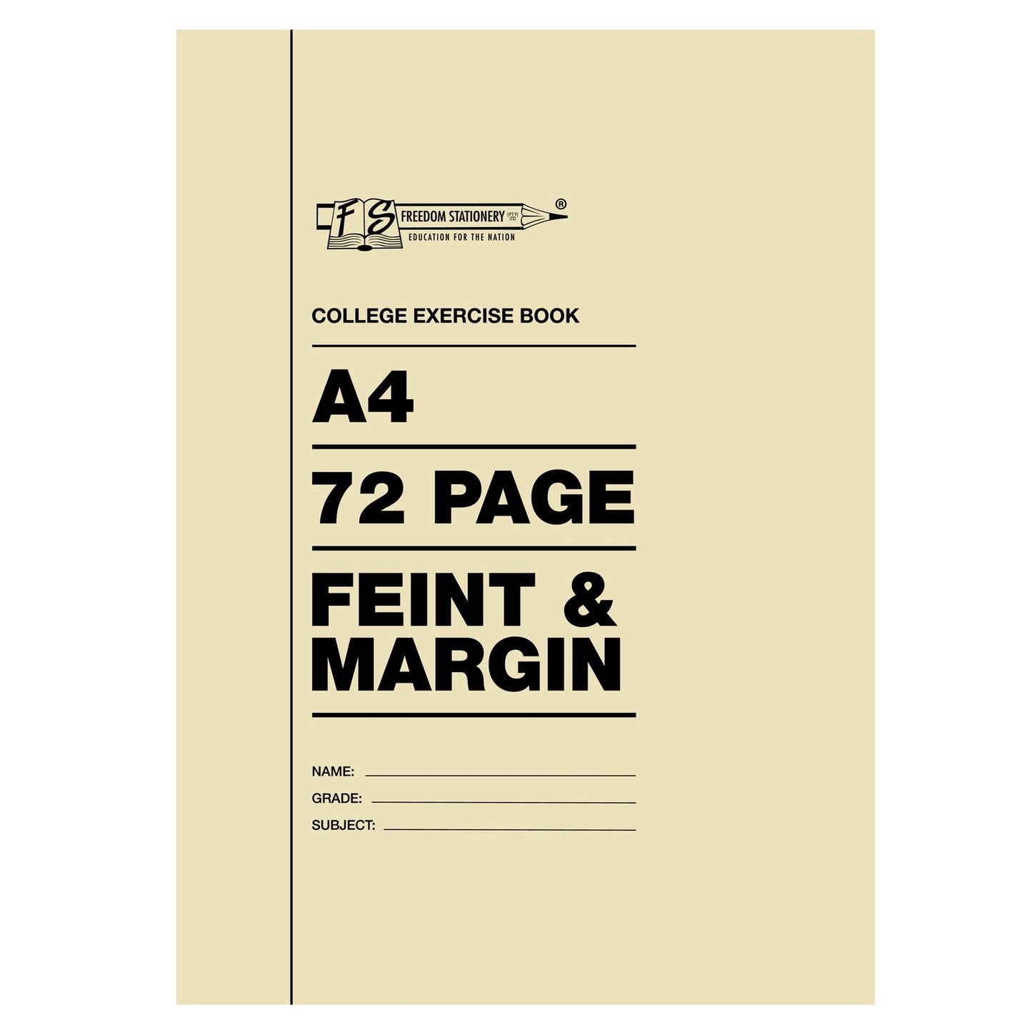 A4 72pg College Book F/M