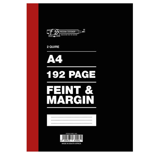 A4 2 Quire Counter Book Feint and Margin