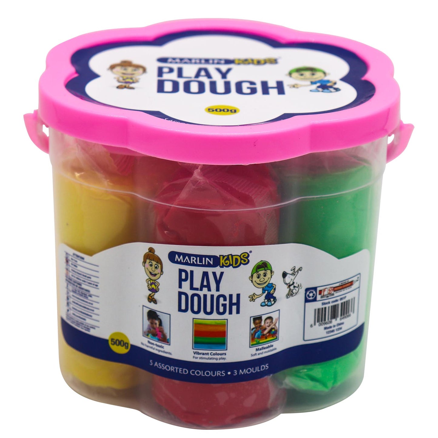 Marlin 500g Play Dough + 3 Moulds