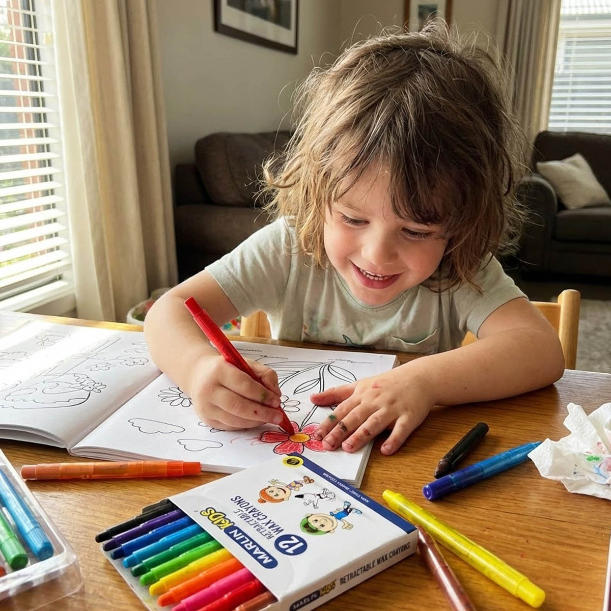 Retractable Crayons Rochle Marlin Retractable Crayons (12`s) – My Store