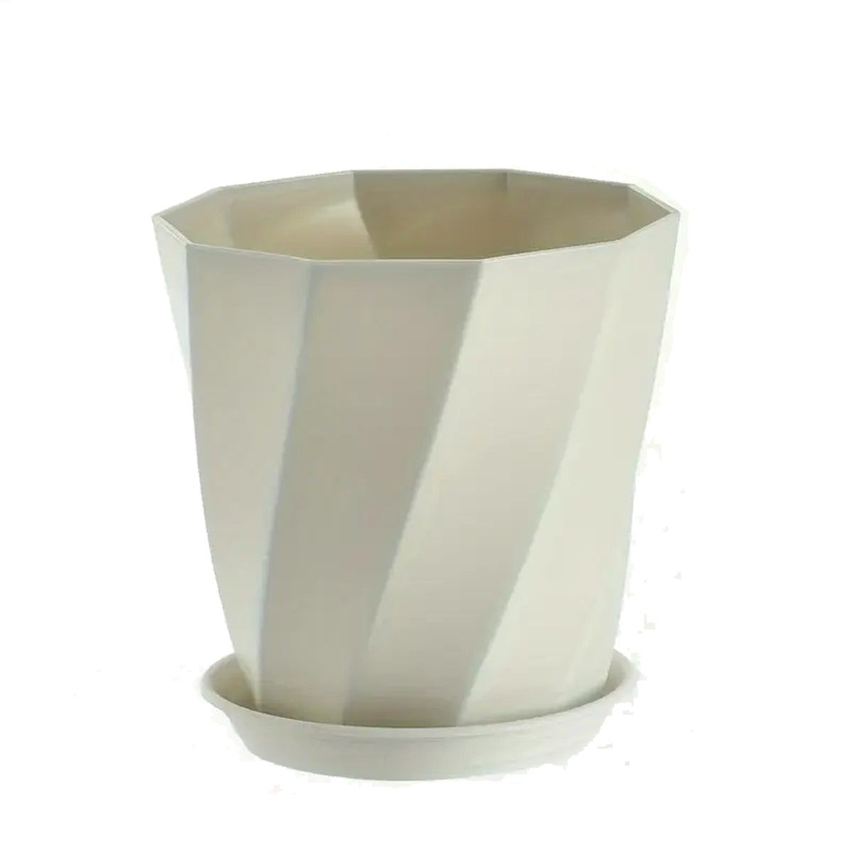 16x16cm Nordic Plant Pot and Tray