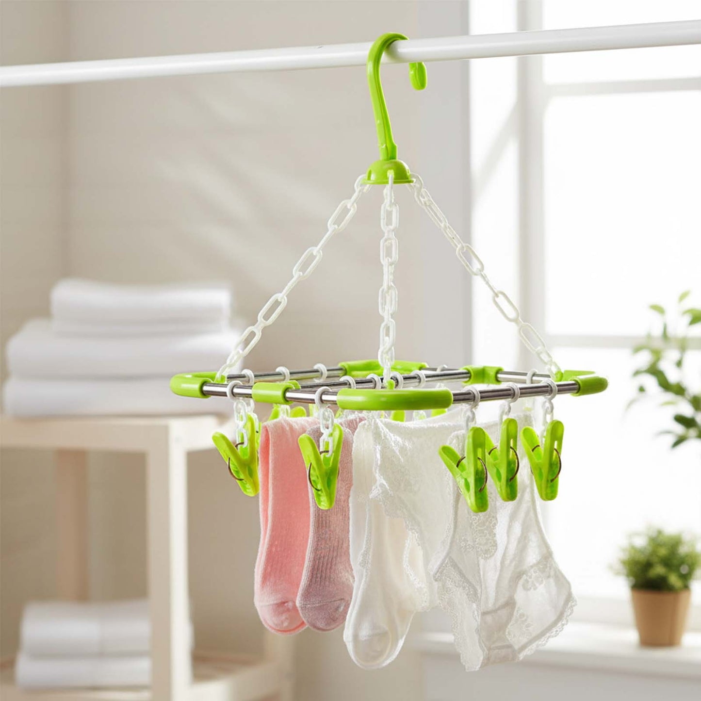 14 Peg Chrome Clothes Drier