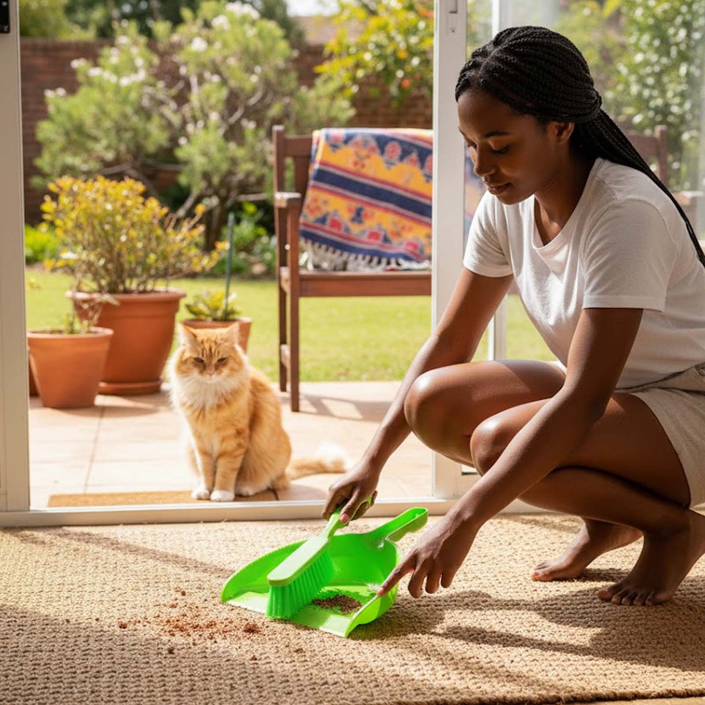 Omega Dustpan and Brush Set